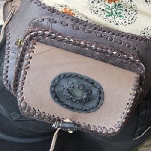 genuine suede leather hip waist pocket belts