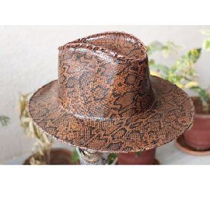 Latest design leather cheap cowboy hat