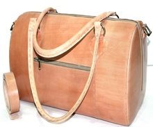 Vintage Real Leather Handmade Travel Luggage Bag