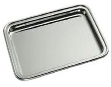 Brass Serving Tray in Silver Finish