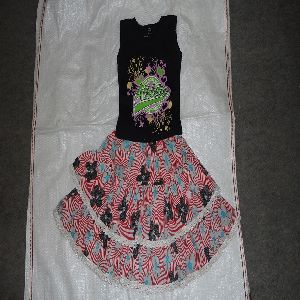 Designer Skirt with hosiery Top