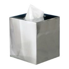 stainless steel removable base tissue box