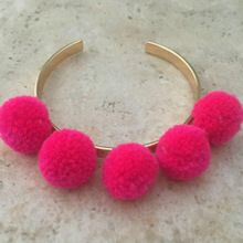 Anna Pom Pom Gold Bangle