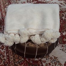 Moroccan Pom Pom Throw Blanket