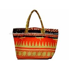 Indian Handmade Ethnic Women Shoulder Bag Cotton Vintage Kantha Bag