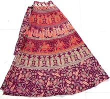 Indian Ladies Vintage Beautiful Women Wrap around Skirt Cotton mandala skirts