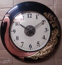 wodden base wall clock