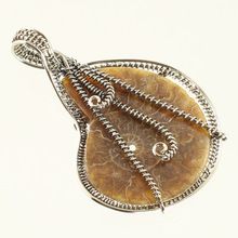 AMMONITE FOSSIL Big Gemstone pendant