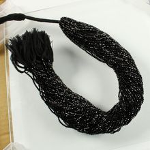 BLACK SPINEL faceted Rondelle micro beads