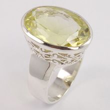 LEMON QUARTZ Sterling Silver Ring