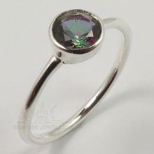 MYSTIC QUARTZ Round Gemstone Ring