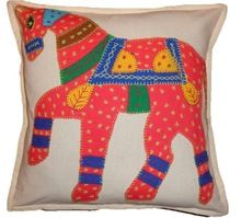Cotton Hand Embroidery Cushion Cover