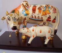 Decorative Kamdhenu cow with Calf