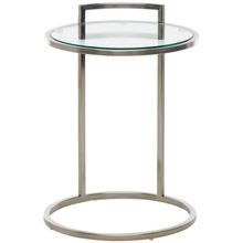 Contemporary Stainless steel tea table | Glass Top Coffee Table