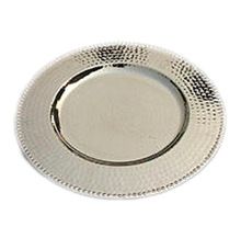 Silver Hammered Charger Plate