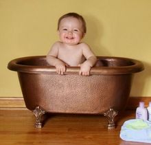 copper baby bath tub