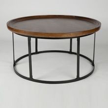 antique round coffee table