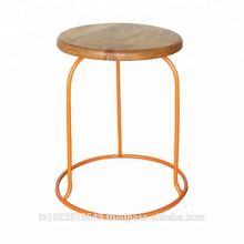 Industrial Rustic Iron wood Stool