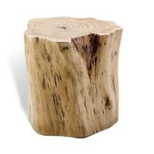 Industrial solid wood stool