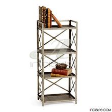 Iron Metal Shelves Bookcase