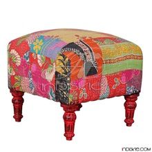 Ottomans Patchwork Stools