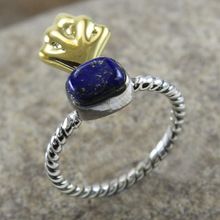 Lapis lazuli gemstone ring