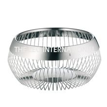 Decorative oval shape metal polish wire basket