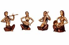 Indian Lady Music set sculpture