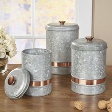 GALVANIZED CANISTERS