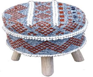 colourful fabric stool