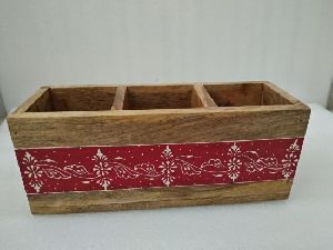 wooden caddy