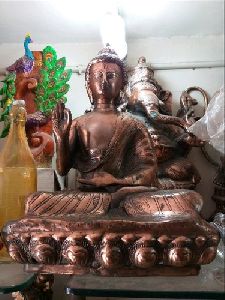 Buddha Gun Metal Statue