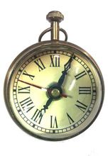 Brass nautical clock