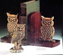 Decorative metal Bird Owl Book ends
