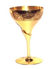 GOLD PLATED  GOBLET
