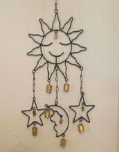 METAL CRAFT SUN MOON STAR WIND CHIME