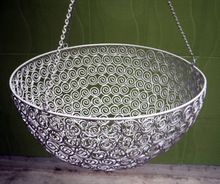 round metal wire basket