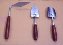 wooden handle garden tool set
