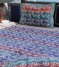 Colorful circle printed Polar Fleece Bed Sheet