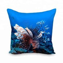 Custom Printing Decorative Pillow Case Aquarium Style Throw Cushion Cover