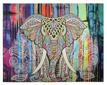 Customized Mandala Elephant Tapestry
