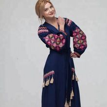 Exotic Digital Print Dress For Ladies Fashion Loose Kaftan