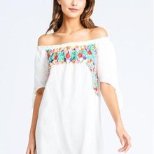 Floral Mexican Embroidered Dress