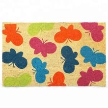 Multicolor Butterfly Print Flooring Doormat