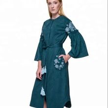 Tassel Ukranian Mini Dress Vintage Look Dress