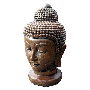 Buddha Head Stone Statue