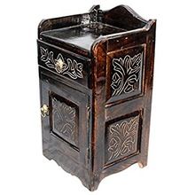 Decorative Antique Hand Carved Wooden Cabinet Almirah