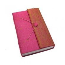 Handmade Beaded Fabric Notebook
