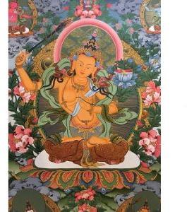 Manjushri Bodhisattva Thangka Painting