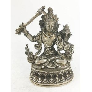 Tibet Buddhism Joss Silver Tara Goddess Statues